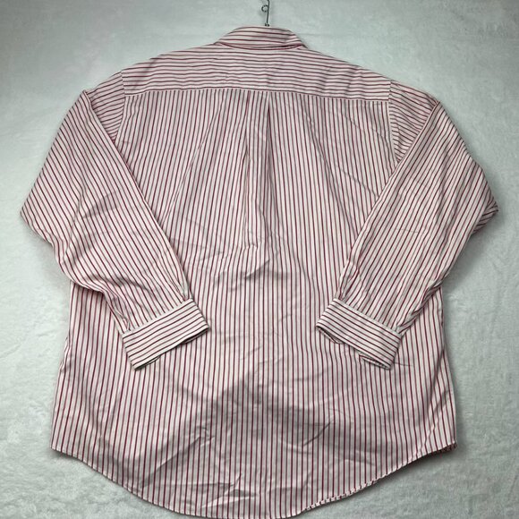 Brooks Brothers Shirt Men Large Red Striped Long‎ Sleeve Button Down Cotton L - Picture 2 of 7